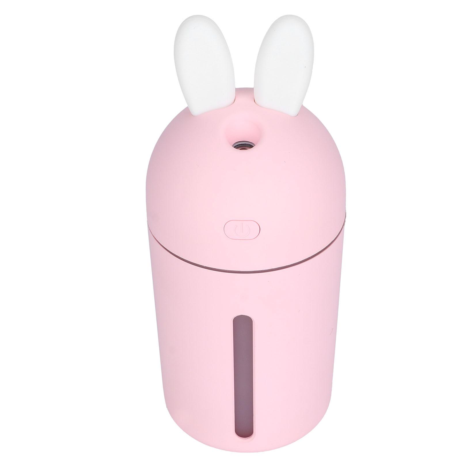 

200ml Mini Air Humidifier 3 Hours Timing Ambience Night Light Desktop Humidifier USB PoweredPink рожевий