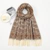 Vintage Paisley Jacquard Tassel Scarf For Women Thick Warm Shawl