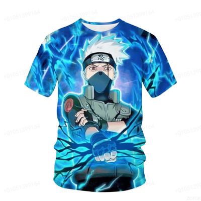 Men's T-shirt Sasuke Boys Girls T-shirt 3D Print Naruto Short Sleeve Akatsuki Men's T-shirt Anime Oversized Men Clothing