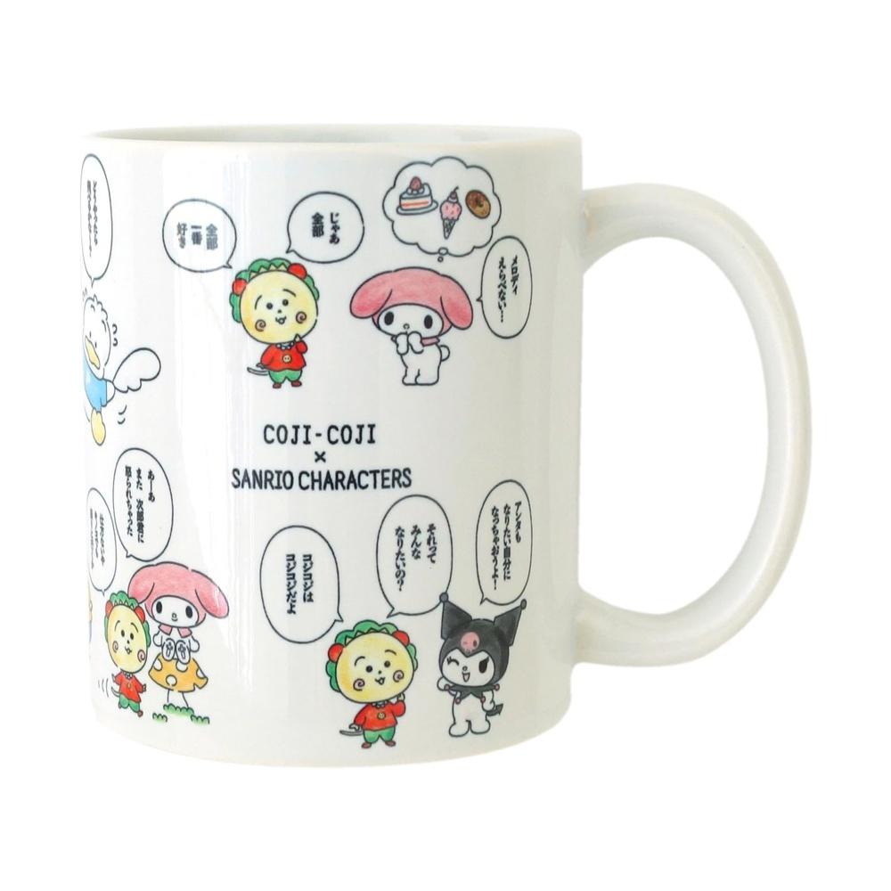 COJICOJI x Sanrio Characters Mug Approx. 300ml Microwave Safe Tableware Character Goods Talking Made in Japan 319158
