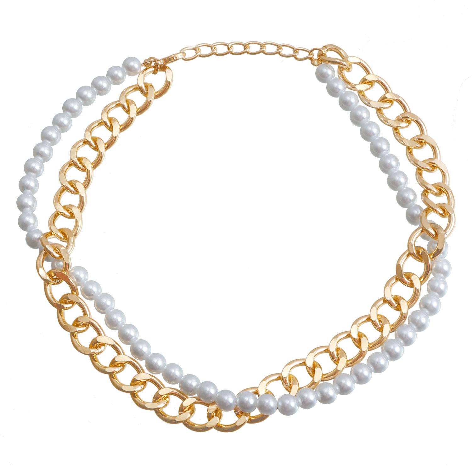 

Ювелирные изделия Ретро искусственный жемчуг скрученное двухслойное ожерелье креативный свет роскошные аксессуары высокого класса