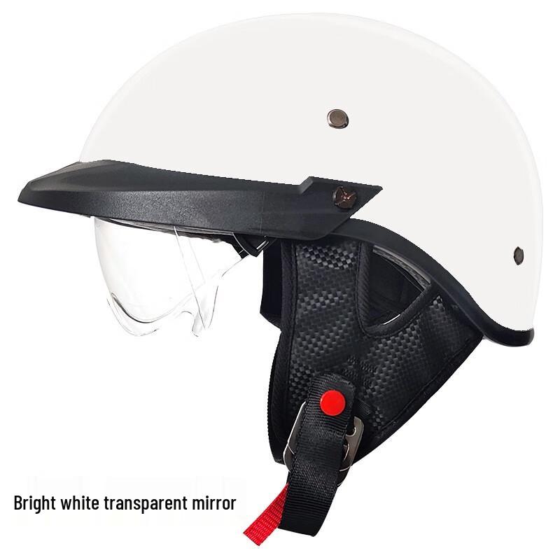 Meide Lightweight Half-Face Motorcycle Helmet with Inner Visor