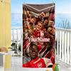 Arsenal Kişiselleştirilmiş Yazılı Plaj Havlusu Süper Yumuşak Mikrofiber Hızlı Kuruyan Kumaş