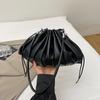 Luxury Shoulder Bag For Women Brand Designer Handbag And Purse 2025 New Striped Pleated Bucket Bag Fashion Clutch Bag