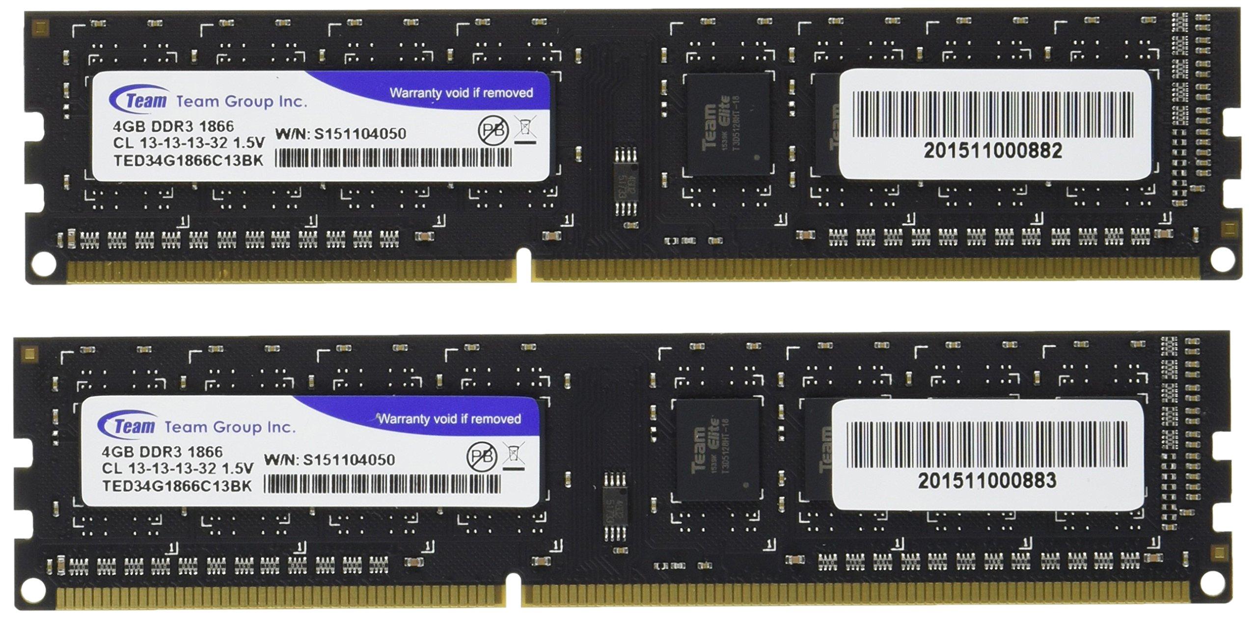 

Team Memory 240pin DDR3 1866MHz 4GBx2 Disc Memory TED38G1866C13DC Lo-DIMM