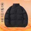 Autumn and Winter Down Cotton Clothes Men's Stand-up Collar Thickened Cotton-padded Clothes Loose Trend Versatile Couple