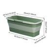 Foldable Mop Bucket Laundry Barrel Rectangular Large Washing Basin Space-Saving Reusable Household Cleaning Bathroom Accessory