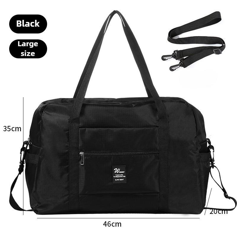 Foldable Travel Duffle Bag - Large Capacity Luggage Organizer for Clothes, Handheld Storage Bag That Slips Over Suitcase