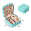 Portable Travel Jewelry Box Jewelry Organizer Display Jewelry Case Leather Earring Ring Necklace Storage Box
