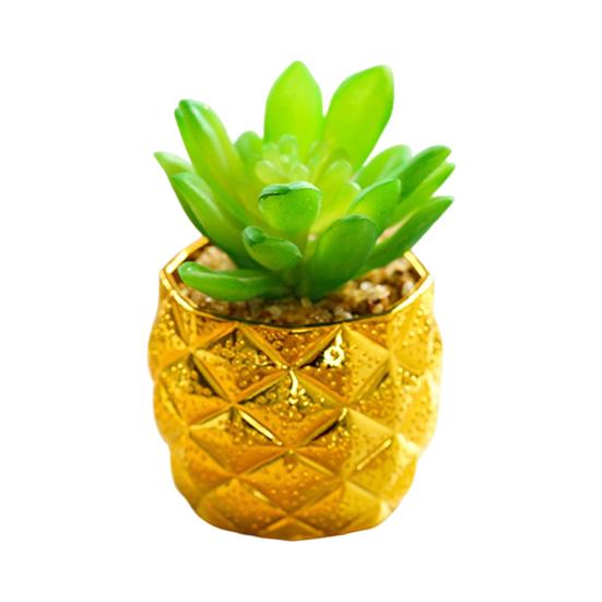 Long Lasting Faux Potted Plants Fine Texture Great Fake Succulents Simulation Decor