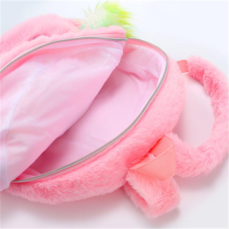 Unicorn Plush Big Eyed Backpack Soft Plush Toys Kindergarten Children's Cartoon Backpack Little Girl Bag Backpack