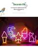 Korean Style Flamingo LED Neon Night Light - Decorative Christmas Fairy Accent with Round Base