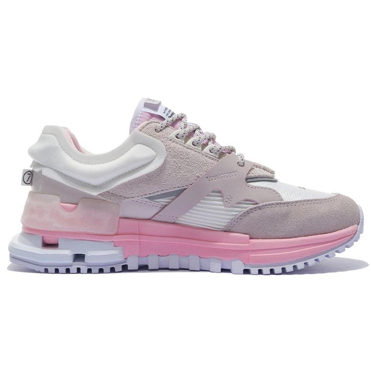 Li Ning Textil, Synthetikleder Niedrig geschnitten Freizeitschuhe Damen AZGS008-3