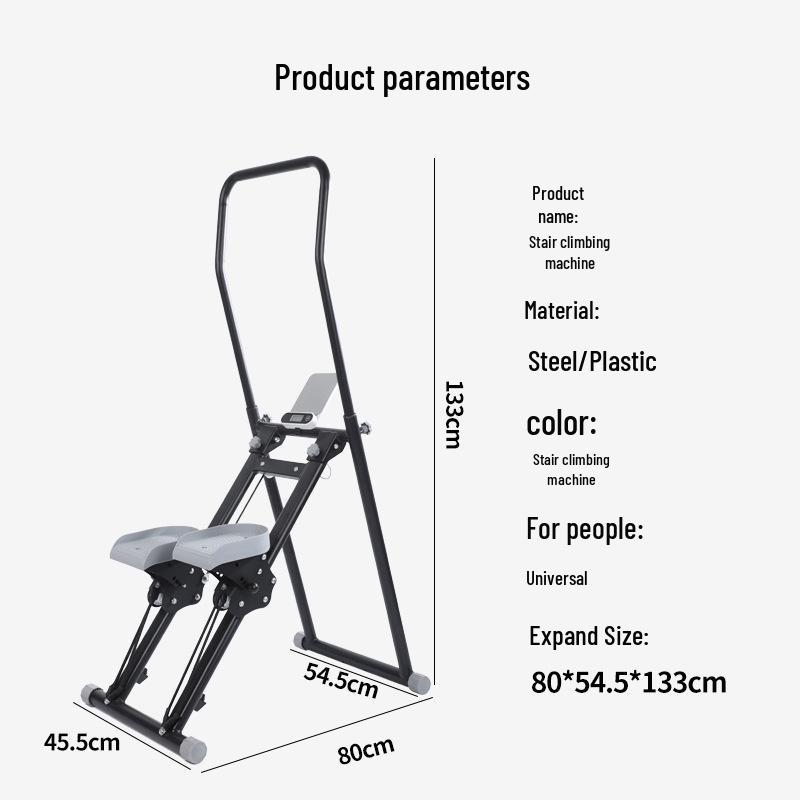 Foldable Home Stair Climber Stepper: Multi-Function Fitness Twist Waist Machine