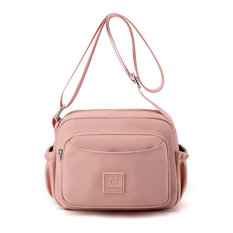 Women's portable mobile phone bag, simple multi-layer shoulder bag, fashion trend messenger bag