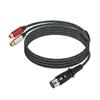 2RCA Female To 3Pin Female Sound Unbalanced Cable 3Pin To Double 2RCA Female Splitter Patching Cord Microphone Cable