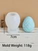 3D Easter Egg Silicone Candle Mold Embossment Egg Candle Making Supplies Plaster Ornaments Handmade Soap Mould Home Decor Gifts