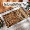 Other Similar Designs Theme Crystal Velvet Rug Personalized Custom Name Text Soft Floor Mat Home Decor