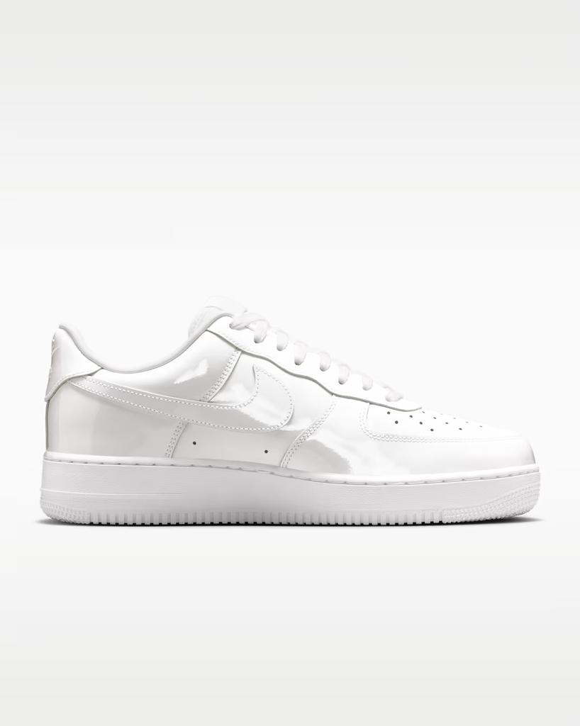 IV2857-100 Nike Air Force 1 '07 Patent Leather Triple White (Men's)
