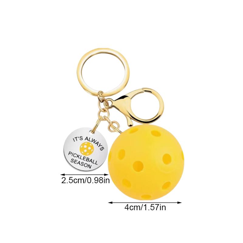 Pickleball Bag Tag Keyring Pickball Pendant For Party Hoilday Handbag Birthday Gift Car Keychain Accessories For Sports Lovers