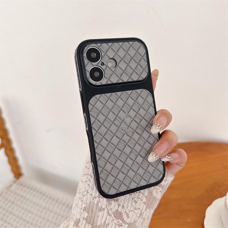 Premium Wenge Pattern Leather Protective Case for Apple 17 Pro Max/16 Pro