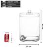 Glass Beverage Dispenser with Spigot