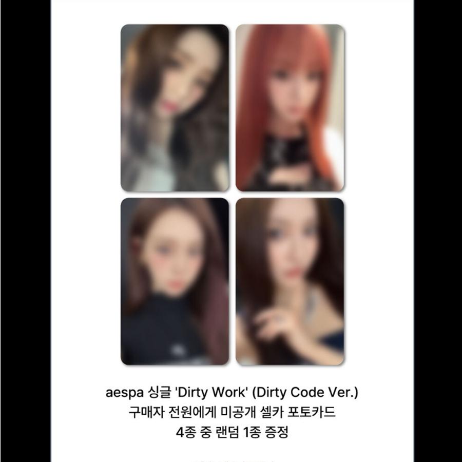 [+Lucky draw] [Pre-order] AESPA - Single [Dirty Work] Dirty Code Ver.