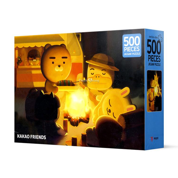 500-teiliges Puzzle – Kakao Friends Bonfire Camping, beliebtes koreanisches Puzzle