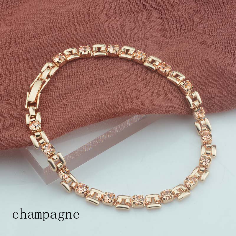 9 Color Women Girls Pink/Green/White/Red/Blue Cubic Zircon Stone Bracelets Wrist Square Shaped Bracelets