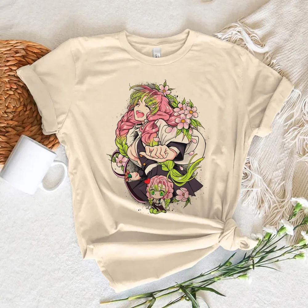 Mitsuri demon slayer t-shirts women harajuku Tee female comic designer funny clothes