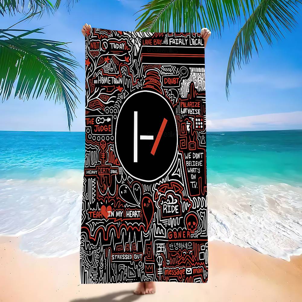 Band Twenty One Pilots Big Microfiber Beach Towels Quick Dry Towel Sand Beach Towels Pool Towel For Travel Swim Pool Yoga