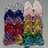 Girls' 3D Sequin Bow Hair Clip for Performances