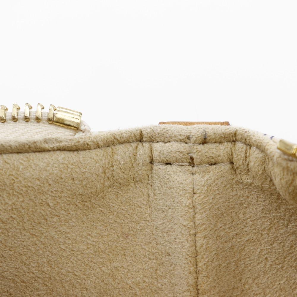 LOUIS VUITTON Saleya PM Handbag N51186 White Damier Azur Canvas Women Used