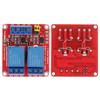 2-Kanal-Relaismodul mit Optokoppler-Isolation Hoch- und Niedrigpegel-Triggermodul(12V)