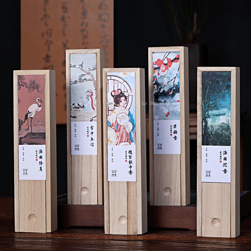Natural Stick Incense Agarwood Sandalwood Goose Pear Ambergris Thuja Lying Incense Home Indoor Teahouse Purify Spirit Help Sleep