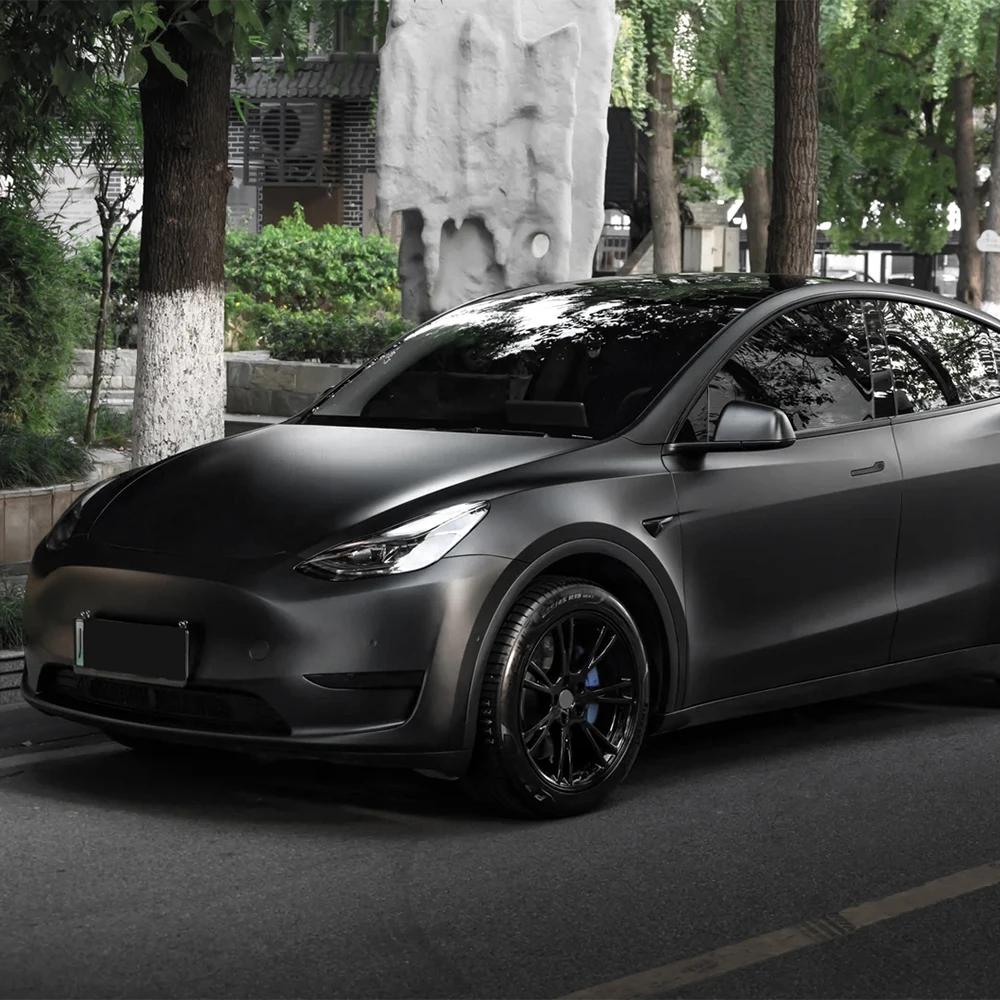

Samurai Black Car Sticker Wrap Film Color Change Vinyl Film PET Bubble Free Wrapping Car Accessories Auto Self Adhesive Decals 50x152cm