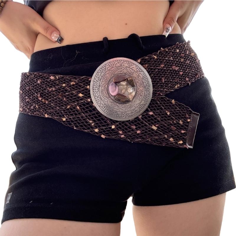 

Stretchable Nylon Belt Waistband Featuring Secure Round Clasp for Flexible Sizing and Daily Wear Comfort 1