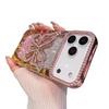 Light luxury flash diamond butterfly suitable for Apple 17ProMax mobile phone case iPhone16 electroplating 15 diamond 14 protective case
