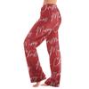 Women  Winter Plaid Pants Full Length Long Trousers Sports Pants