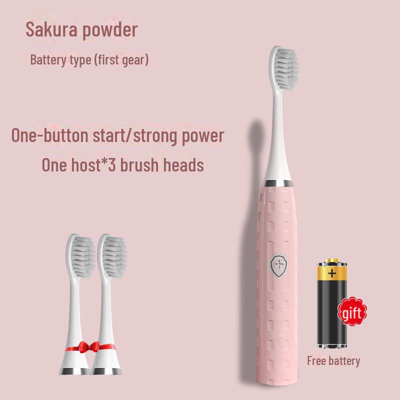 

Матовая электрическая зубная щетка с противоскользящей ручкой и сменной стерилизационной головкой