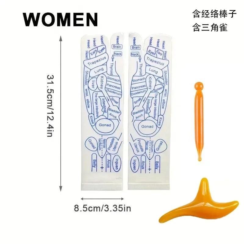 Massage Relieve Tired Foot Acupressure Socks Acupoint Gloves Hand Foot Massager Reflexology Socks Physiotherapy Foot Care Tools