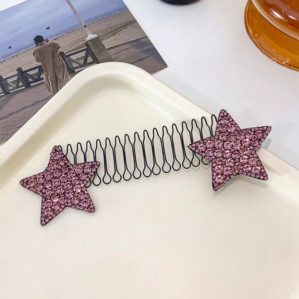 1pcs Star Invisible Shattered Hair Comb, A Magical Tool For Fixing Bangs And Sideburns, Versatile And Non Damaging Hair Accessories Hair Clips