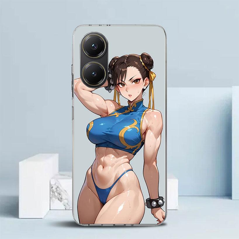 ChunLi S-Street F-FighterS Soft Cover for Xiaomi Poco F7 Ultra X7 X6 X5 Pro M7 Phone Case Redmi 15 15C 13 13C 12 12C 10 10C Prin