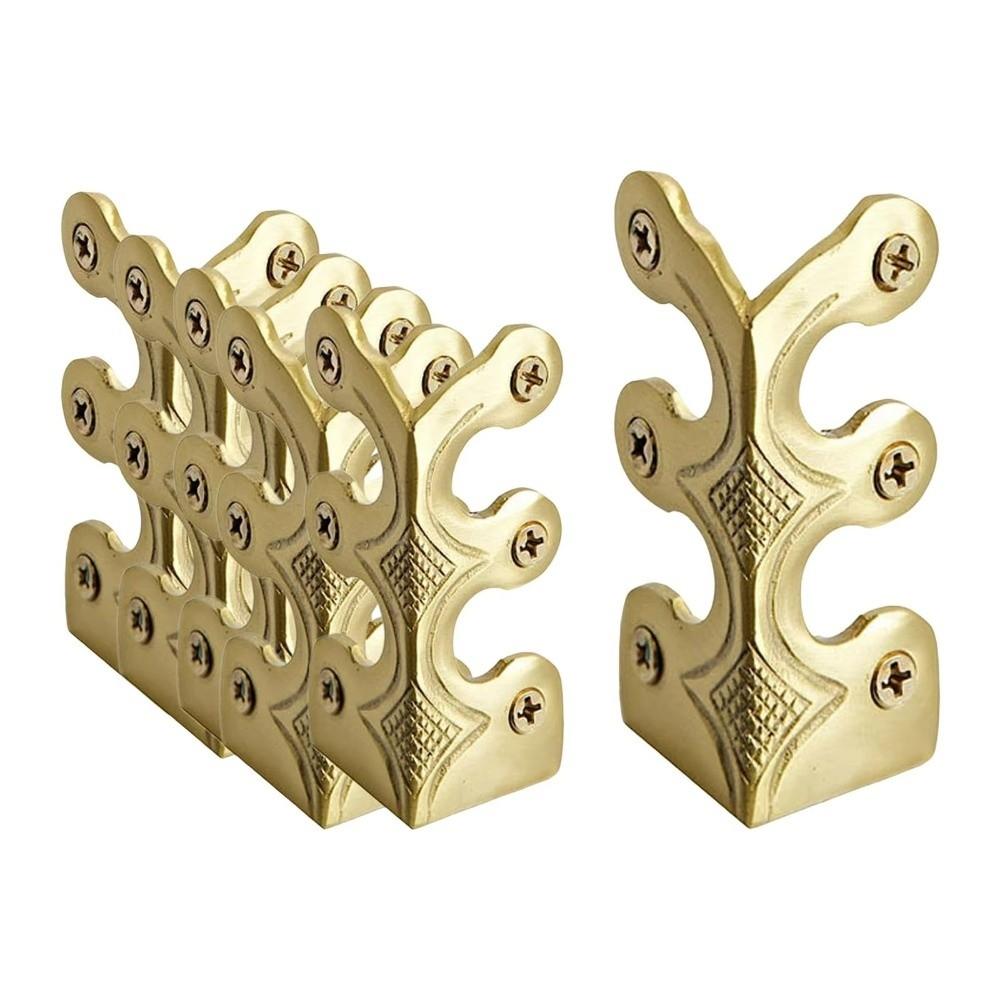 New Retro Furniture Corner Protectors Universal Hardwares Corner Guard Solid Brass Home Decor For Wardrobes Cabinets Fireplaces