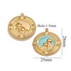 2 Pcs 304 Stainless Steel Charms Enamel Lotus Flowers Starfish Birds Sun Pendants For Diy Necklace Bracelet Jewelry Making