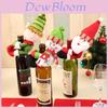 Charmante Décoration de Noël pour la Maison Ensemble Housse Bouteille de Vin Père Noël Bonhomme de Neige Pour les Célébrations Festives