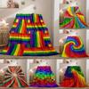 Multicolour Pattern Blanket Comfortable Lightweight Warm Flannel Throw Blankets for Home Bed Sofa Summer Air Conditioner Blanket