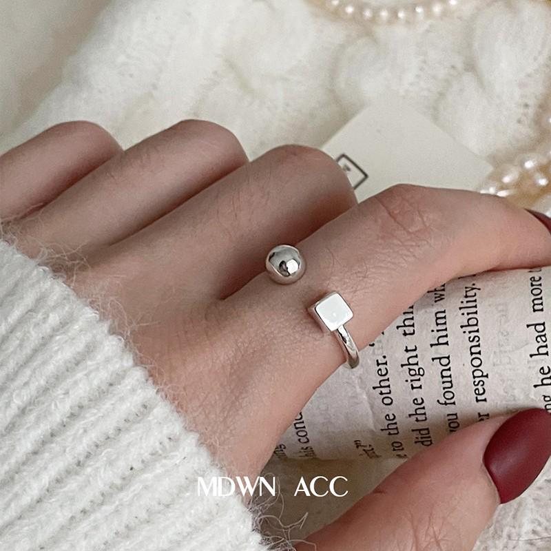 2025 New Luxe Retro Open Ring In S925 Sterling Silver with Double Pearls for Women