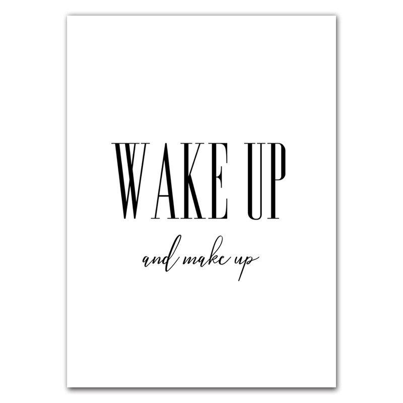 Nail Beauty Makeup Wall Decor Canvas Painting Eyebrow Canvas Art Poster Fashion Salon Quote Picture Girl Bedroom Prints HD2779