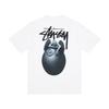 Camiseta de Algodón Unisex de Corte Holgado con Estampado de Letras Camiseta Casual de Manga Corta para Adolescentes y Adultos